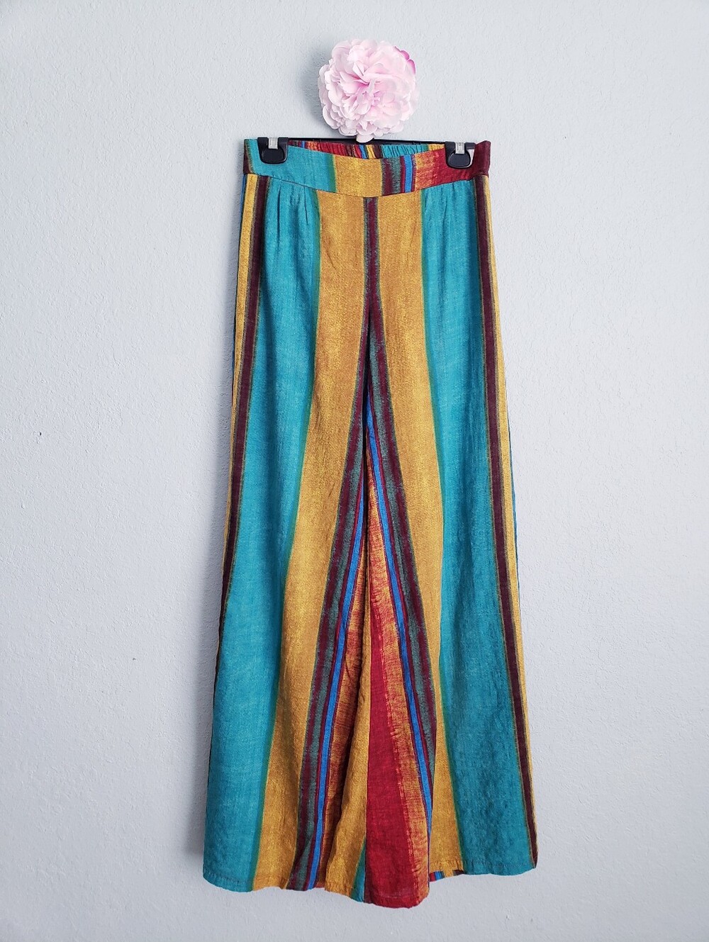 Cider Multi-Color Striped Wide Leg Pants